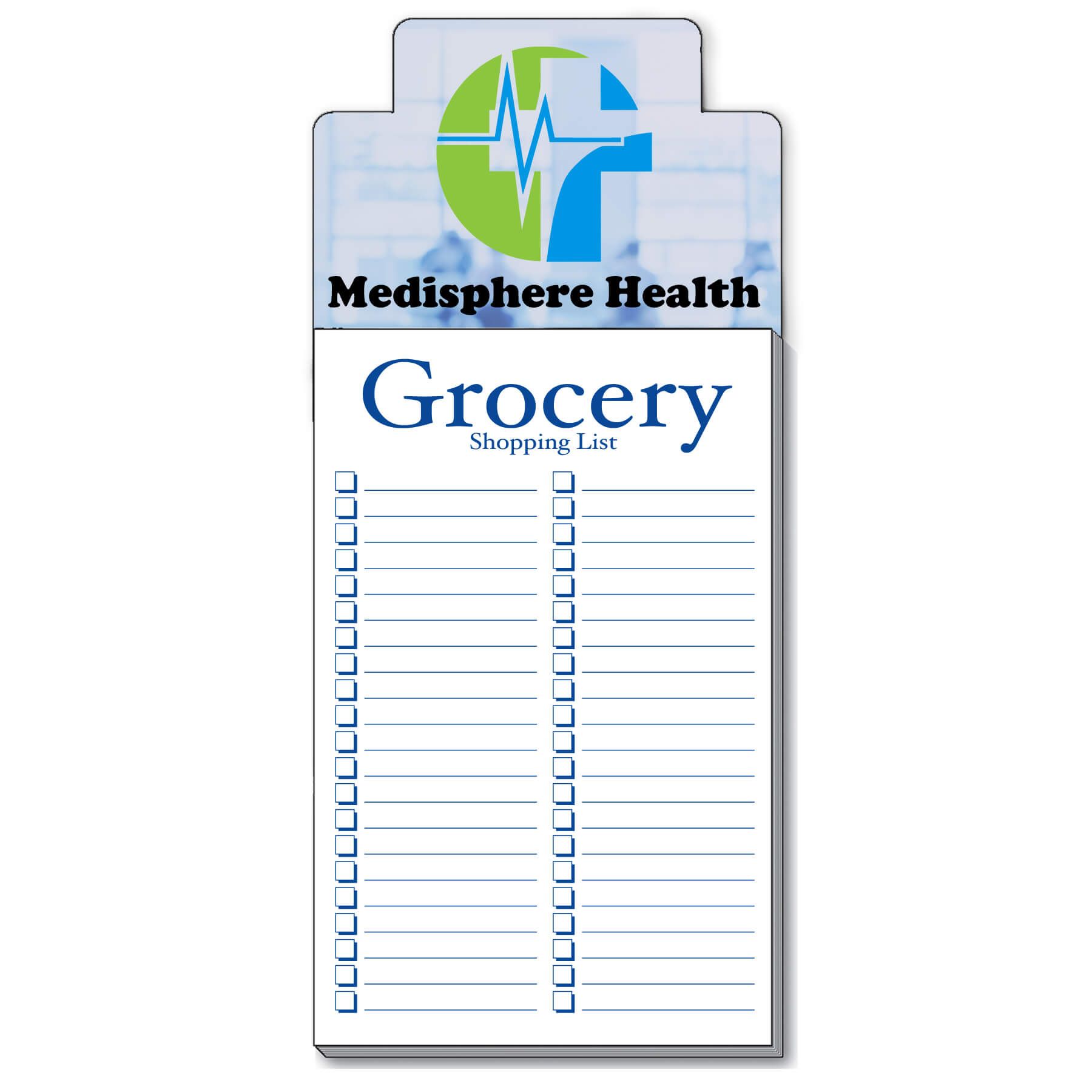 Imprinted Magnet with Grocery Pad